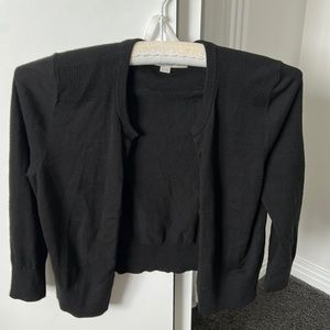 Price Drop! Loft Open Cardigan 3/4 Sleeve Black XSP worn Once